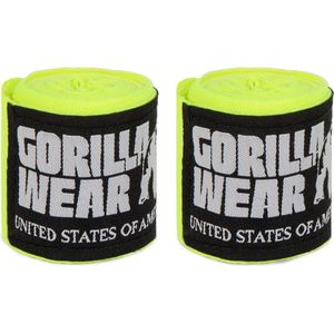 Gorilla Wear Boxing Hand Wraps - Boksbandages - Geel - 400 cm