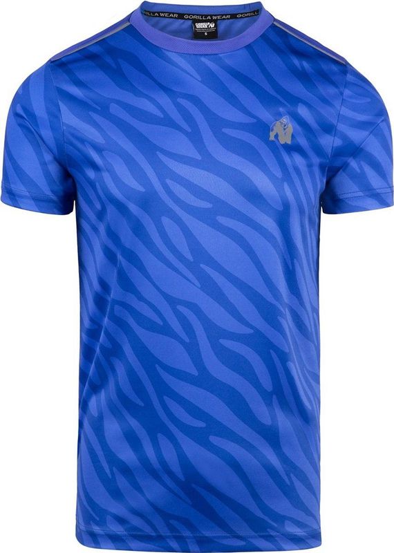 Gorilla Wear - Washington - T-shirt - Blauw - 100% Polyester