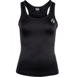 Gorilla Wear - Indianapolis Tank Top - Zwart - Polyester en Spandex - Slim Fit
