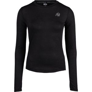 Gorilla Wear - Raleigh Long Sleeve - Sportshirt - Zwart - Polyester