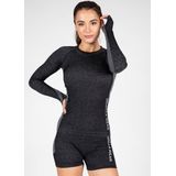 Gorilla Wear - Selah Long Sleeve - Longsleeve - Zwart - 48% Nylon 47% Polyester 5% Elastaan