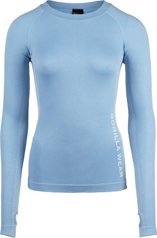 Gorilla Wear Selah Seamless Long Sleeve - Lichtblauw