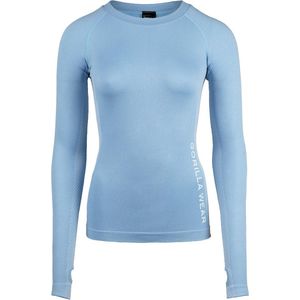 Gorilla Wear - Selah Seamless Long Sleeve - Lichtblauw - Sportshirt