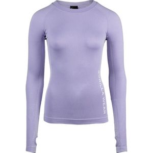 Gorilla Wear - Selah Long Sleeve - Sportshirt - Zwart - Naadloos - Four-Way Stretch