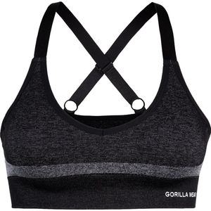 Gorilla Wear - Selah Seamless - Sportbeha - Zwart - Medium Ondersteuning