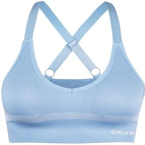 Gorilla Wear - Selah - Sport Bh - Lichtblauw - 48% Nylon, 47% Polyester, 5% Elastaan