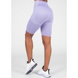 Gorilla Wear - Selah Seamless Cycling Shorts - Lila - Naadloos Hoog Taille Zweetafvoerend