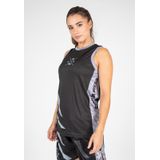Gorilla Wear - Hornell - Tanktop - Zwart/Grijs - Lichtgewicht Polyester