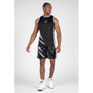 Gorilla Wear - Hornell - Tank Top - Zwart/Grijs - Lichtgewicht Polyester