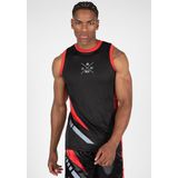 Gorilla Wear - Hornell - Tank Top - Zwart/Rood - Polyester