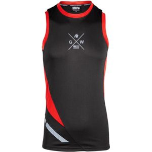 Gorilla Wear - Hornell - Tank Top - Zwart/Rood - Polyester