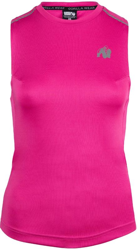 Gorilla Wear - Raleigh Tank Top - Roze - Lichtgewicht Polyester - Regular Fit