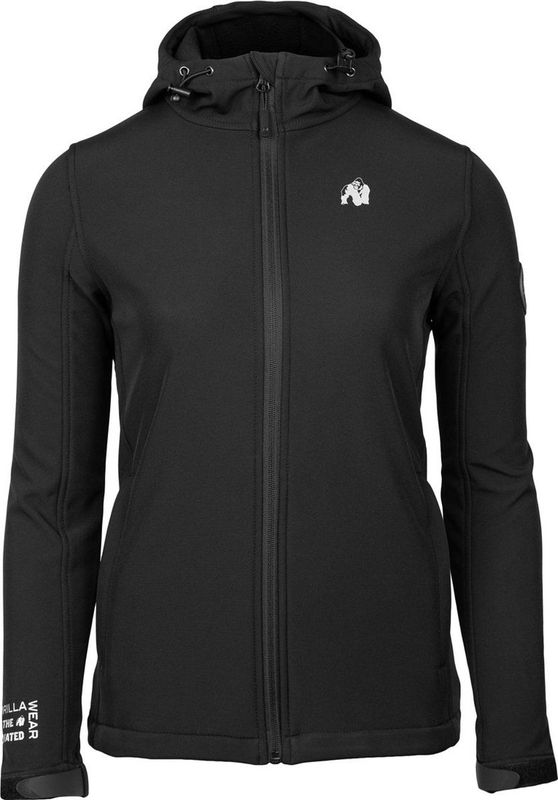Gorilla Wear - Mina Softshell Jas - Zwart - Softshellmateriaal