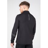 Gorilla Wear - Noxen - Sportshirt - Zwart - Fleece - Reflecterende Details