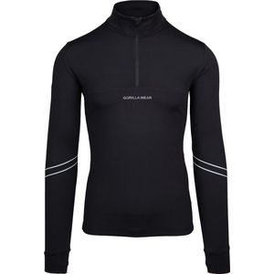 Gorilla Wear - Noxen Long Sleeve - Sportshirt - Zwart - Fleece