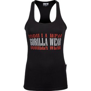 Gorilla Wear - Verona Tank Top - Zwart - Katoen/Elastaan - Slim Fit
