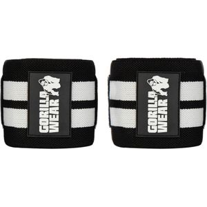 Gorilla Wear Elbow Wraps - Zwart/Wit - 120 cm