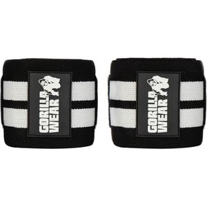 Gorilla Wear Elbow Wraps - Zwart/Wit - 180 cm