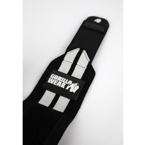 Gorilla Wear Elbow Wraps - Zwart/Wit - 180 cm
