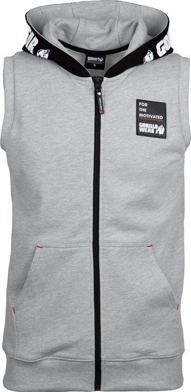 Gorilla Wear Milwaukee Zipped Hoodie - Grijs Gemeleerd