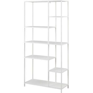 Lisomme Roy metalen boekenkast wit - 79 x 165 cm