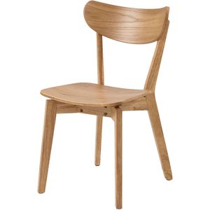 Lisomme - Jade - Eetkamerstoel - Naturel - Hout - Zonder Armleuning