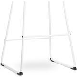 Nolon Nino-Mats Barkruk Beige - Wit Onderstel - Zithoogte 75 cm - Stof - Keuken