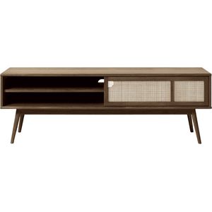 Olivine Boas TV meubel Gerookt Eiken - Hout - 150 cm