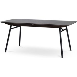 Olivine - Vanja - Uitschuifbare Eettafel - Donkerbruin - Hout - Inclusief Verlengstuk