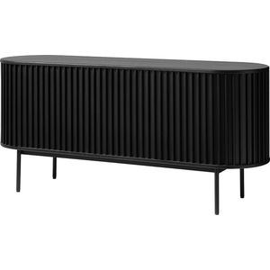 Olivine - Redmer - Dressoir - Zwart - Hout - Eiken - Schuifdeuren - Industrieel