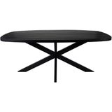 Kick Eetkamertafel Dane - Zwart - 240 cm