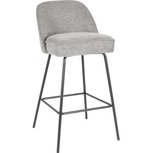 Kick - Lucy - Barkruk - Donkergrijs - Polyester - Metaal