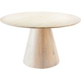 Kick Collection - Eettafel Joe - Ronde - Whitewash - Mangohout - 120cm