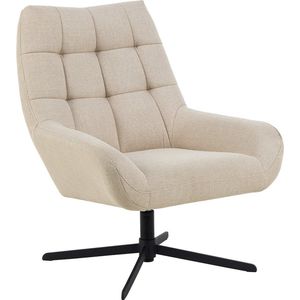 Kick - Claire - Draaifauteuil - Beige - Textiel