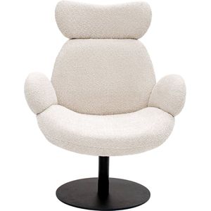 Kick - Lev - Draaifauteuil - Crème - Bouclé Stof
