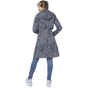 Happy Rainy Days - Geneve - Regenjas - Blauw/Wit - 100% Nylon