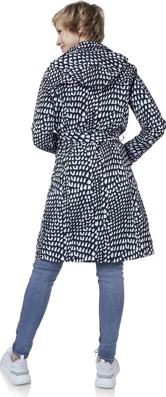 Happy Rainy Days - Geneve - Regenjas - Blauw/Wit - 100% Nylon