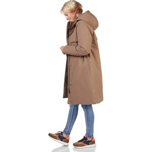 Happy Rainy Days - Boston Padded - Regenjas - Taupe - 100% Polyester, Ademend, Winddicht, Waterdicht