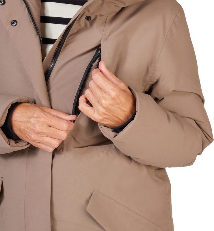 Happy Rainy Days - Vancouver Padded - Regenjas - Taupe - 100% Nylon