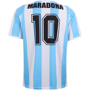 Argentinie Maradona Voetbalshirt - Voetbalshirts Kinderen - Jongens en Meisjes - Sportshirts - Volwassenen - Heren en Dames-128