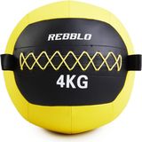 Rebblo Wall Ball - 4 Kg Gewichtsbal - Crossfit Medicijnbal - Fitness Gewicht - Kunstleer - ⌀ 32 cm