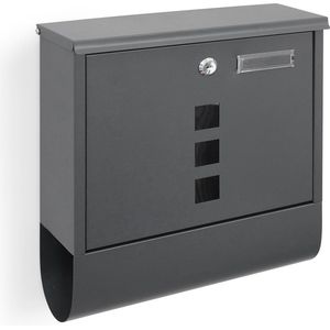 Lifa Garden Brievenbus - Met krantenrol - Antraciet - 30x34x9 (BxHxD)