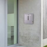 Lifa Garden - Brievenbus - Grijs - Gecoat Metaal - 30x34x9 cm