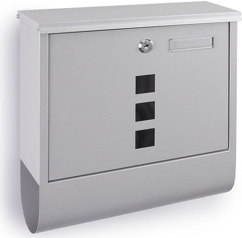 Lifa Garden - Brievenbus - Grijs - Gecoat Metaal - 30x34x9 cm
