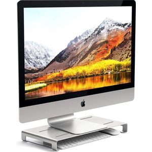 Aluminium Universele Monitor Stand - LB-555 - Computer standaard Bureau Beeldscherm verhoger - Compatibel met MacBook Pro, iMac Pro, Google Chromebook, Microsoft Surface, Dell, Asus laptop en meer