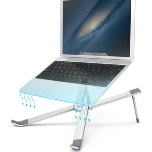 Ergonomische Laptop/Notebook Standaard Universeel LB554 - Lichtgewicht laptop Geschikt voor: Apple Macbook Pro/Air, iPad, Asus, HP, ACER, Microsoft, Lenovo, Windows - Tablet Steun Bureau Stand - 13, 14 , 15, 16, 17 inch
