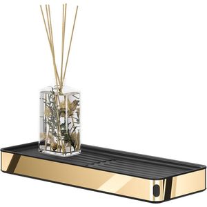 Tiger Cooper - Planchet 28 cm - Badkamerplank - Zwart / Goud gepolijst