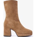 VIA VAI Lilla Seven Enkellaarsjes dames - Licht cognac