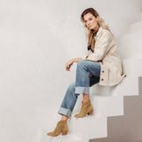 VIA VAI Claire Lott Enkellaarsjes dames - Licht beige