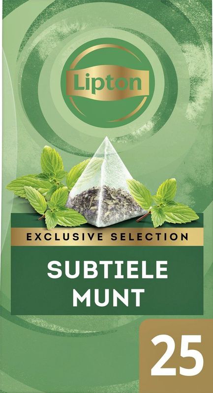 Lipton - Exclusive Selection - Thee - Munt - 25 Piramidezakjes van 2g